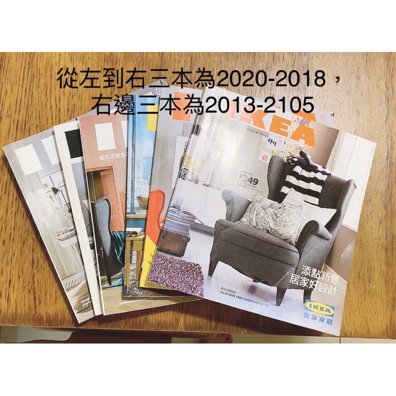 IKEA 目錄（二手）2020、2019、2018、2015、2014、2013