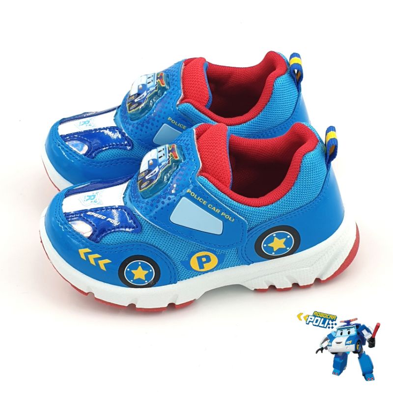 【米蘭鞋都】波力 POLI 救援小英雄 安寶 羅伊 兒童 電燈鞋 運動鞋 台灣製 10316 藍 另有粉、紅色