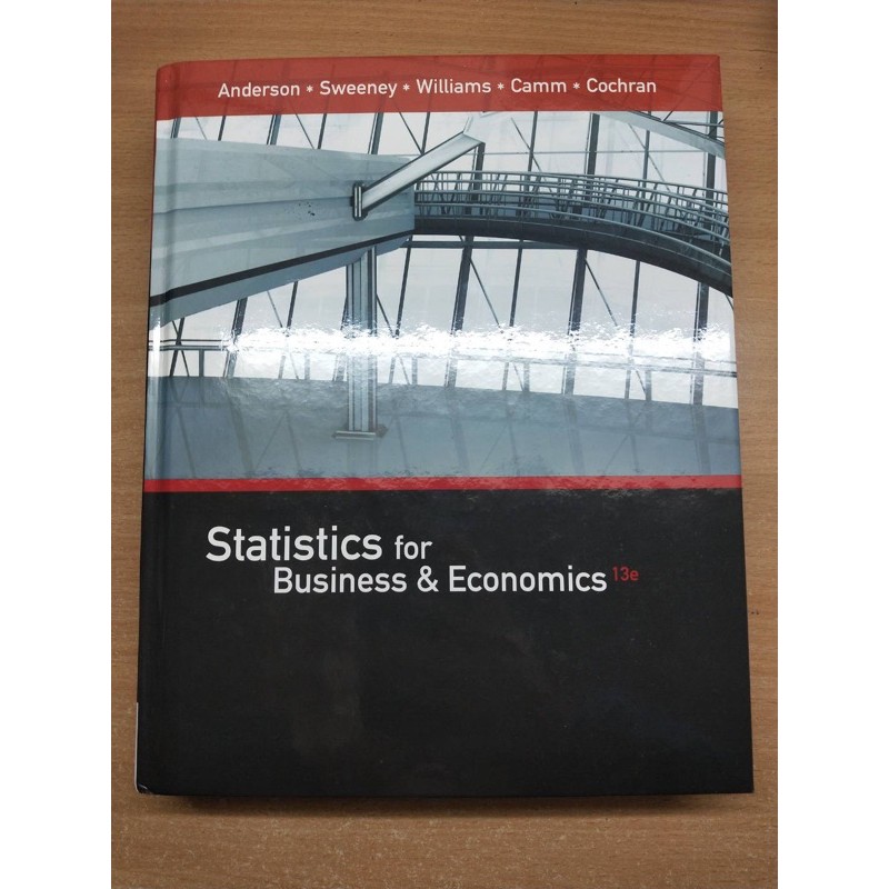 《全新》statistics for Business and economics 13e 統計學原文書 全新沒用過