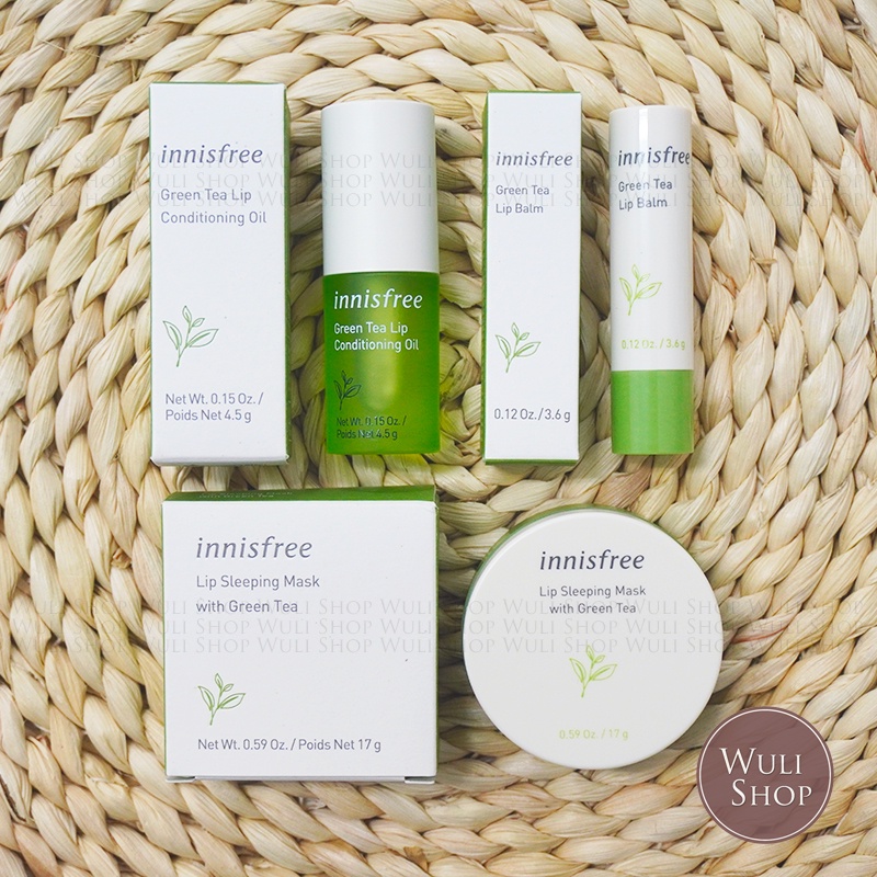 innisfree 護脣膏 唇膜 綠茶保濕 唇部護理 晚安唇膜 保濕唇油 潤唇膏 綠茶潤唇油 悅詩風吟