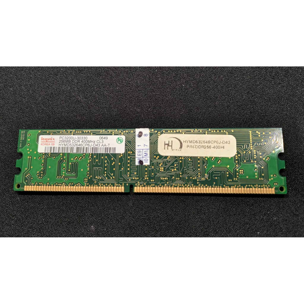 hynix PC-3200 DDR 400 256MB 記憶體