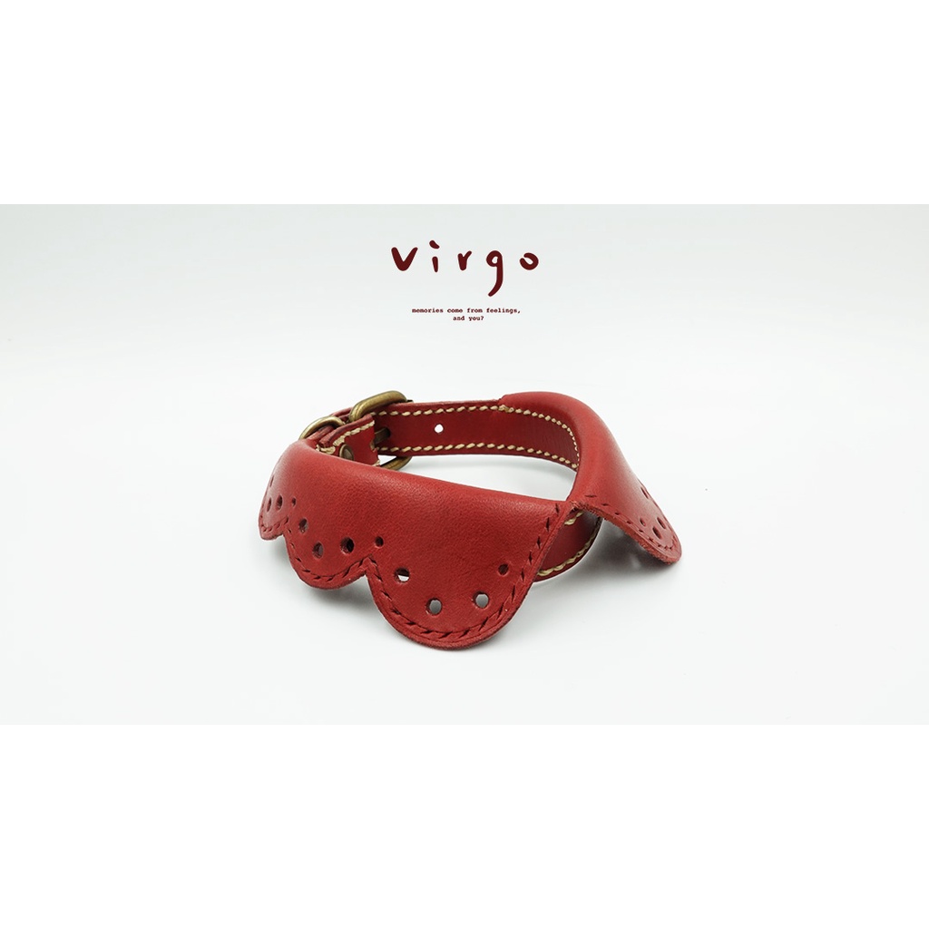 [Virgo] Leather - 寵物領子項圈 純手工真皮 英倫風/項圈/狗項圈/貓項圈/造型項圈/皮革項圈/可愛項圈