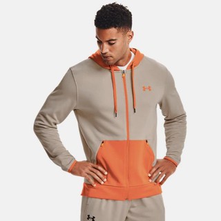 UNDER ARMOUR 男款 連帽上衣 抓絨 拉鍊 1360718-200