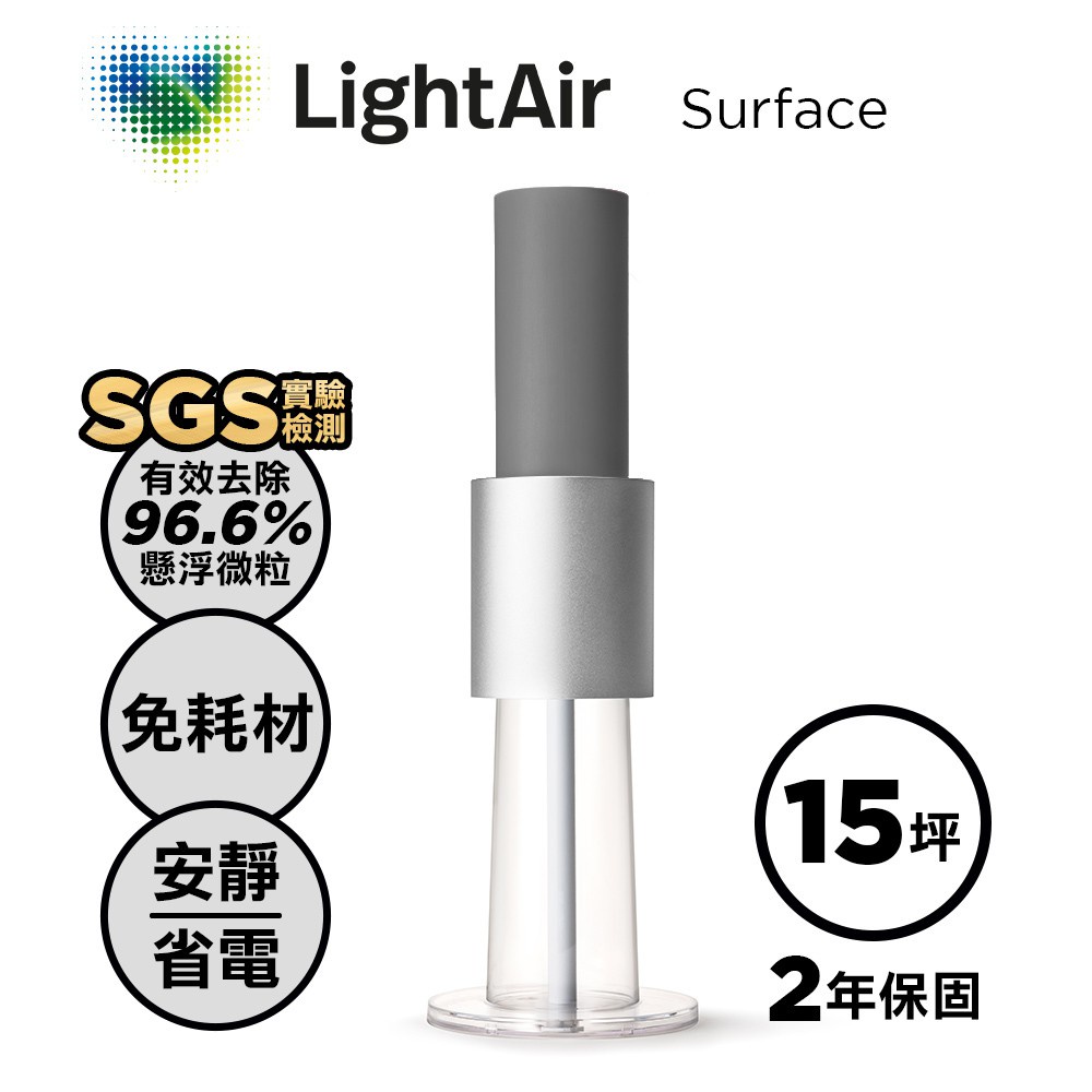【有森】🔜瑞典 LightAir IonFlow 50 Surface PM2.5 精品空氣清淨機 免耗材極省電