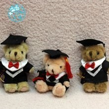 【台灣現貨速發】15公分花束學士熊 畢業熊 | 紅穗/畢業服+證書 | 畢業季 小熊 學士服