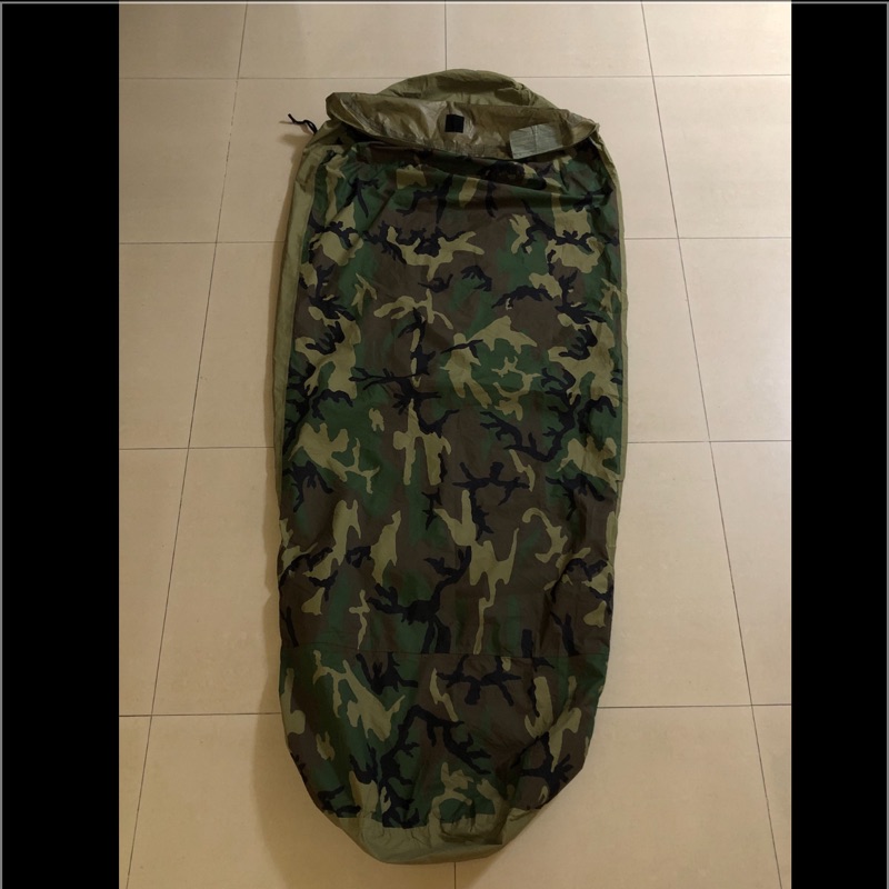 美軍公發 BDU 叢林迷彩Gore-Tex 露宿袋外袋 WOODLAND BIVY COVER 美軍流出品