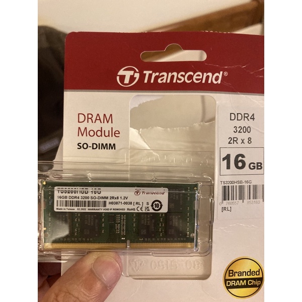 創建 Tsanscend DDR4 3200 16GB Tsram 筆記型記憶體（二手）