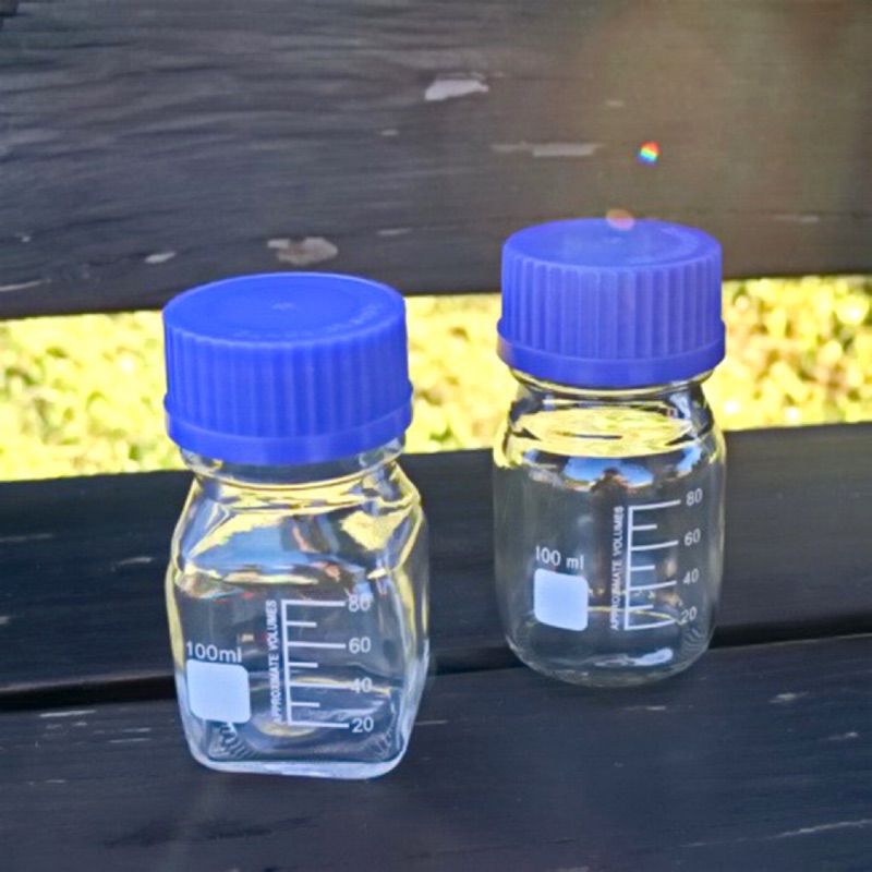 方型血清瓶 ⤫ 圓型血清瓶 ⤫ 藍色螺蓋玻璃瓶 ⤫ GARASU實驗器材