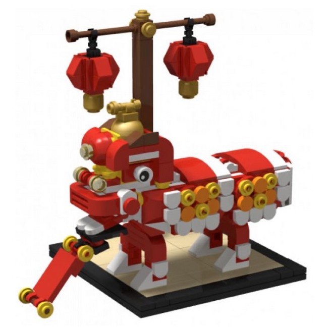 ［想樂］全新 樂高 LEGO 小舞獅 亞洲限定 舞獅