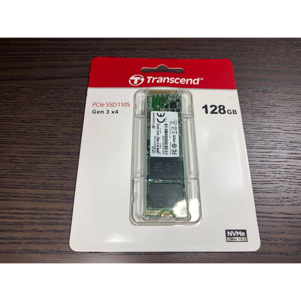 【Transcend 創見】128GB TS128GMTE110S M.2 2280 PCIe Gen3x4 SSD固態