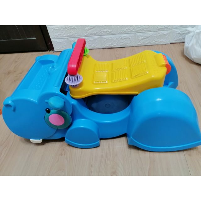 費雪2用玩具車，學步車