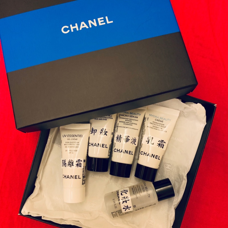 CHANEL 香奈兒 山茶花系列 試用品 卸妝 隔離霜 化妝水 精華液 乳霜 整組賣