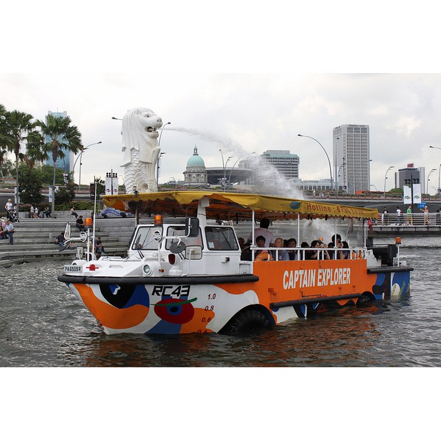 『瘋狂賣客旅遊票券』新加坡水陸兩棲鴨子船 搭船輕鬆探索新加坡