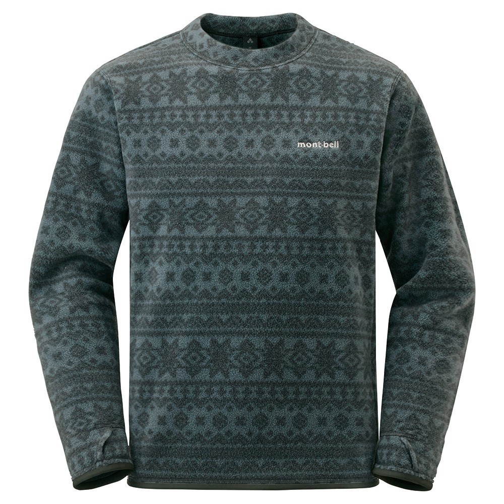 Mont Bell Print Lite Sweatshirt 男款刷毛上衣 50 69 蝦皮購物
