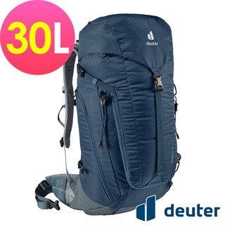 【deuter 德國】TRAIL輕量拔熱透氣背包/登山背包30公升 3440521 深藍 1.18公斤