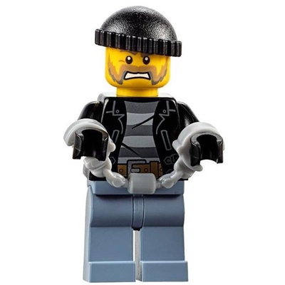 【小荳樂高】LEGO 城市系列 土匪/強盜/犯人/小偷 (60130原裝人偶) cty0621