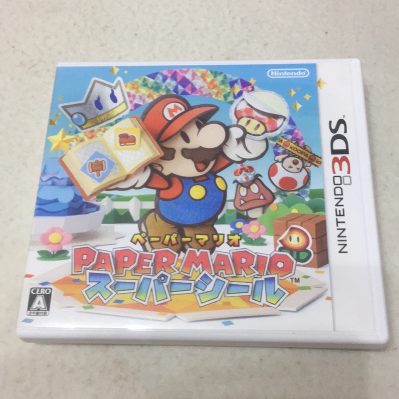 Kentim 玩具城 中古二手九成新3ds 2ds可用 紙片瑪琍歐paper Mario 日版 遊戲片有盒書 蝦皮購物