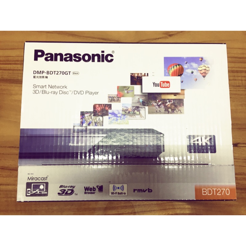 Panasonic 國際牌 4K藍光播放機 DMP-BDT270