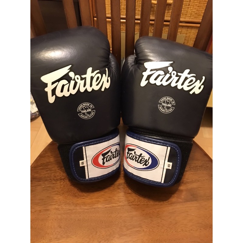 （二手99成新▶請勿議價）Fairtex 拳擊手套-深藍色 10oz