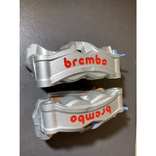 <i18>新車拆下Brembo整新品stylema卡鉗100mm(M50/M4/1098/AK550基本對四)灰色/銀色
