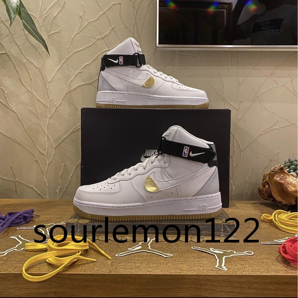 gold air force 1 high top