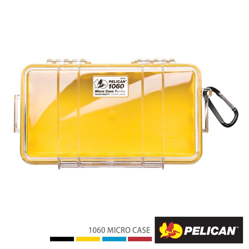 PELICAN 派力肯 1060 Micro Case 微型防水氣密箱 透明/黃 廠商直送