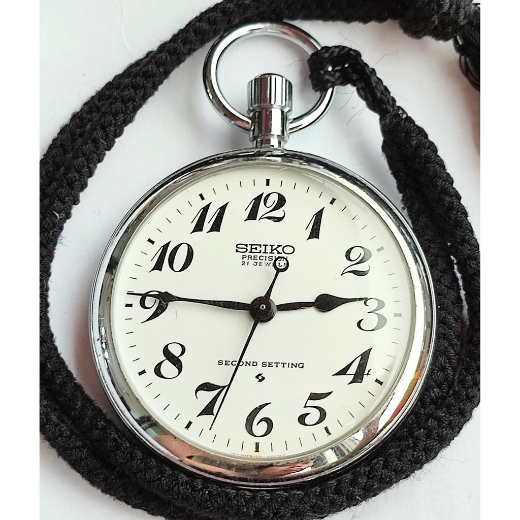 SEIKO 精工 懐錶 機械懷錶 鐵道時計 鐵道懷錶 JR懷錶 21石 手動上鏈 6110-0010T #4