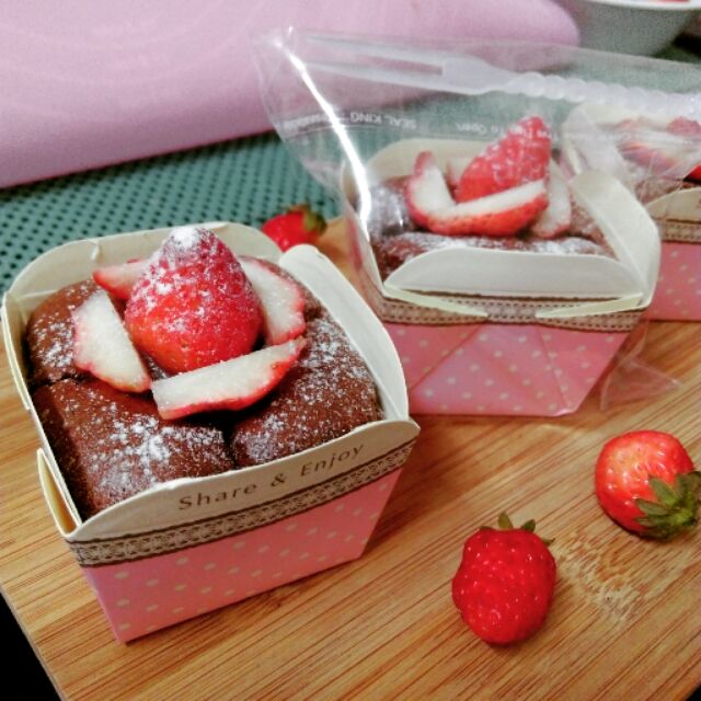 草莓可可棉花蛋糕(只限台南自取不宅配)