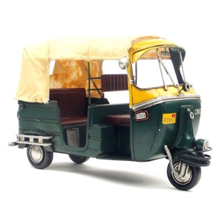 【臺灣發貨】【ABS安伯家】1948年Vespa 比雅久計程車 三輪車 噹噹車 嘟嘟車 模型