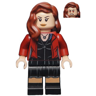 LEGO 樂高積木 76031 Marvel 漫威 二手絕版美品 SH174 緋紅女巫 雙面表情獨佔人偶 附武器