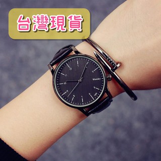 手錶【musu現貨】韓國金屬拉絲 情侶對錶 皮革手錶 考試手錶 腕錶女生 腕錶流行 情侶對錶