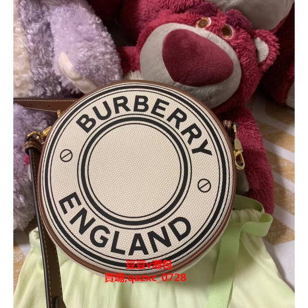 豆豆v潮包 BURBERRY 博柏利 男女通用 Louise 帆布圓餅包/斜背包/單肩包/腰包 80276021 斜背包