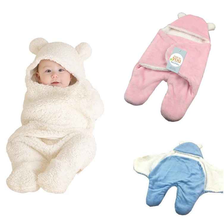 0-1歲 嬰兒包被 加厚抱被 羊羔絨睡袋  嬰兒抱毯 包巾 新生兒分腿睡袋 防踢被 寶寶睡袋