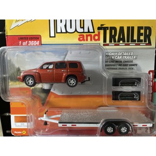 《模王》 1/64 johnny lightning 模型合金車 2006 Chevy HHR & 後拖車