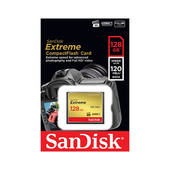 SANDISK Extreme CF卡 120MB/s 128GB  專業攝影師 錄影師 高速 記憶卡