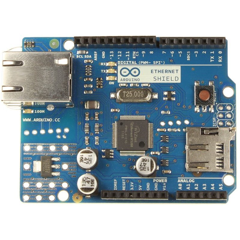 《92》Arduino Ethernet W5100 R3 網路擴展板 mini SD Mega 2560 UNO
