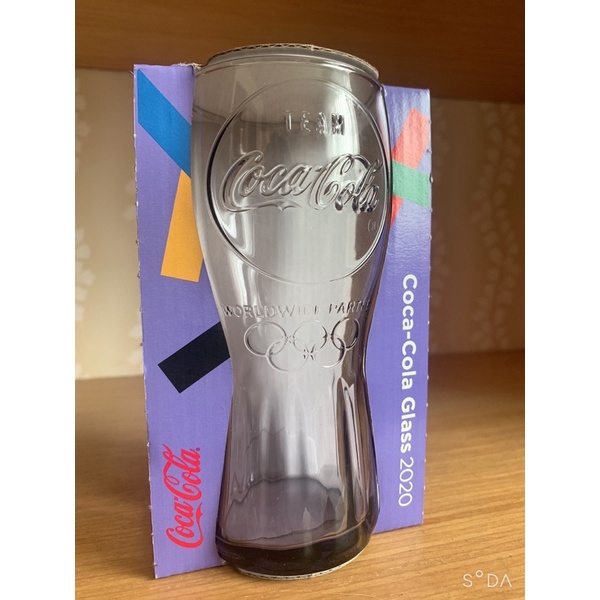 ［全新未拆］麥當勞2020奧運喝彩杯 玻璃可樂杯