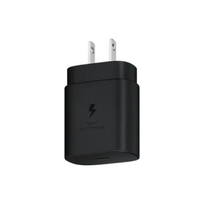 【SAMSUNG 三星】原廠 S21 S20 Note20系列 25W閃電快充USB-C旅充頭 充電器 TA800(黑)