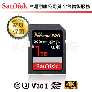 【台灣保固】Sandisk Extreme Pro 1TB SDXC C10 V30 U3 專業 相機 攝影機 記憶卡