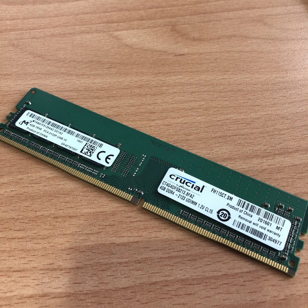 美光 Crucial DDR4 4G 2133 記憶體