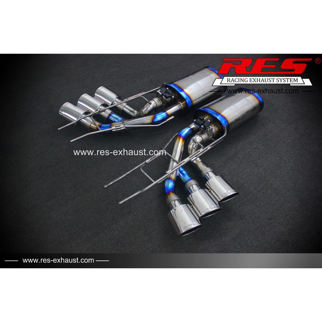 RES排氣管 MERCEDES-BENZ AMG W463 G63 G65 5.5/6.0不鏽鋼/鈦合金 當派 尾段
