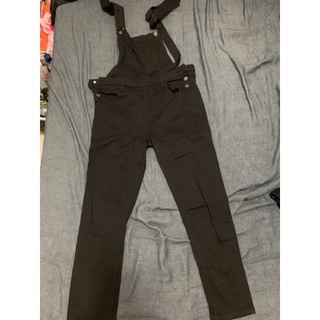 someone女款黑色吊袋休閒長褲 size：M