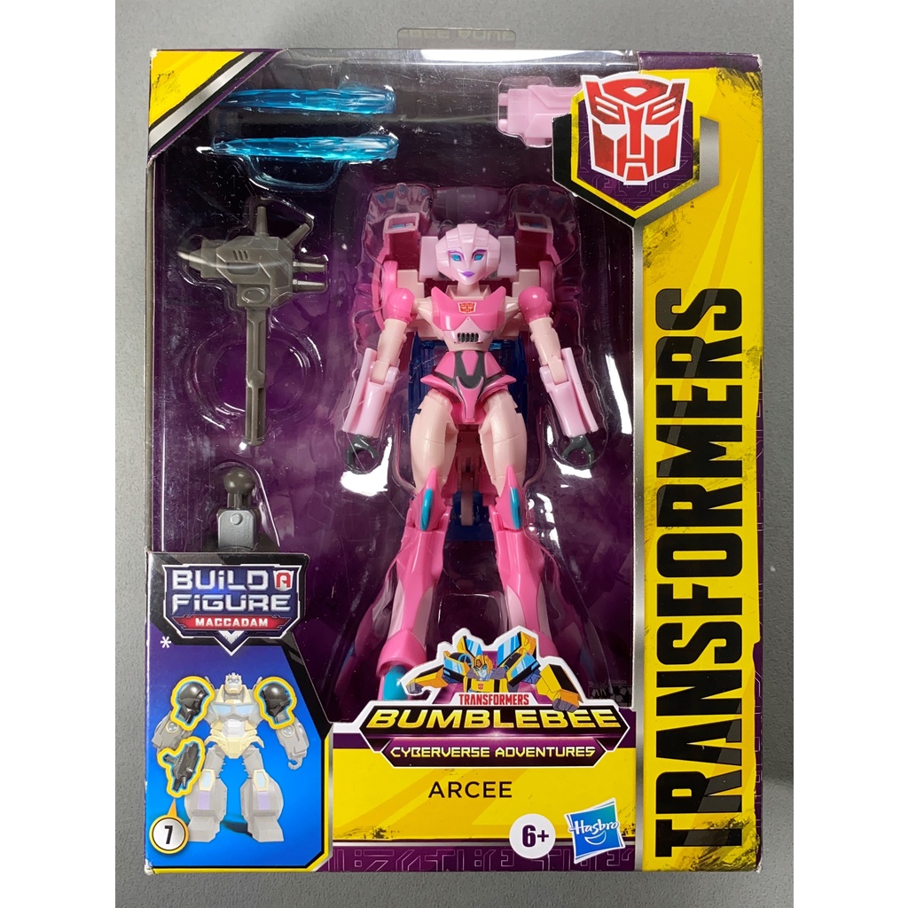 「中古全新」「二手」變形金剛 賽博誌 Cyberverse Adventures D級 雅希 Arcee 含 BAF