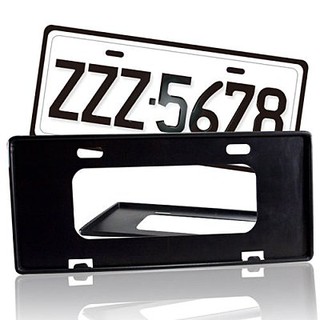 最新7碼汽車牌框(黑) (一組2入) ABT563 車牌框 車牌版 車牌裝飾 安伯特