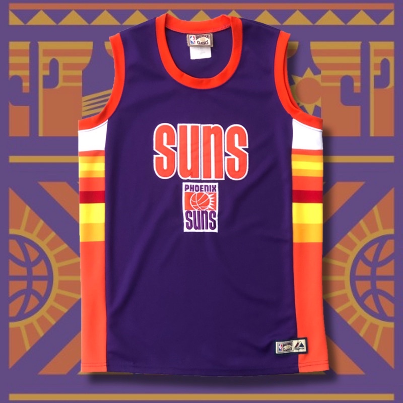 Phoenix Suns 90’s Suns ☀️ 太陽隊 Majestic NBA球衣 青年版 復古Logo 古著