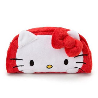【彩購屋】現貨 日本進口 Sanrio 三麗鷗 Hello Kitty 凱蒂貓 絨毛萬用包 筆袋 收納包 化妝包 大容量