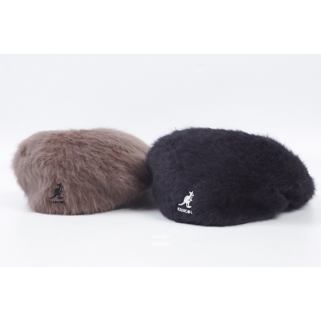 胖達）KANGOL 504 FURGORA 袋鼠 絨毛 鴨舌帽 帽子 黑 咖啡