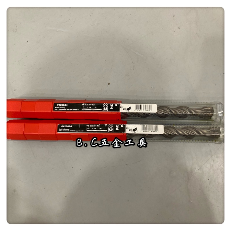 (LEO五金工具)喜利得 HILTI TE-CX 四溝4刃 3/4-12 水泥鑽頭 喜得釘 免出力鑽尾 德國製