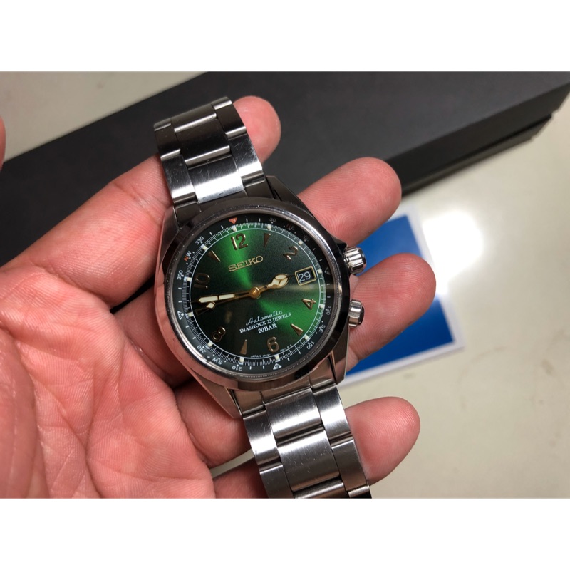 Seiko sarb017 綠面鋼帶 6r15 機械錶