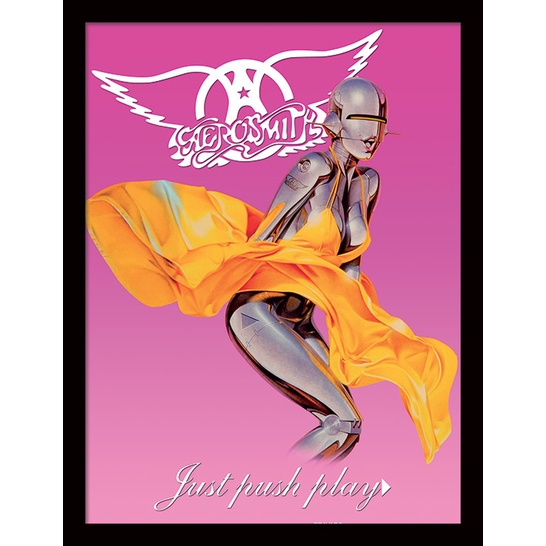 【空山基 x 史密斯飛船】 就是狂放 Just Push Play 經典封面設計含框 / Aerosmith